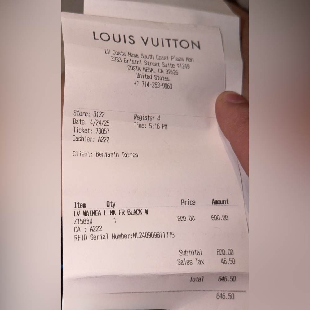 LOUIS VUITTON WAIMEA L SUNGLASSES- BRAND NEW NEVER WORN - Picture 4 of 4